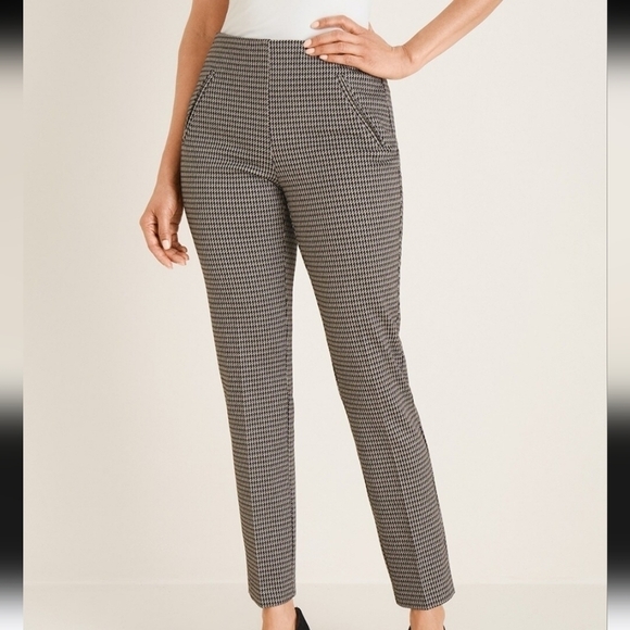 Chico's Basic Slit print Ankle Pants - Picture 1 of 11